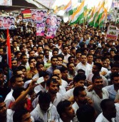 व्यापमं घोटाला : प्रदर्शनकारी कांग्रेसियों पर लाठीचार्ज, कई घायल